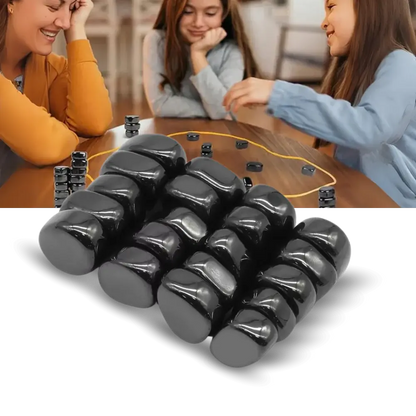 Magnetic Strategy Game with Rope Boundary and 20 Pieces, Compact Carry Bag Included Veldora