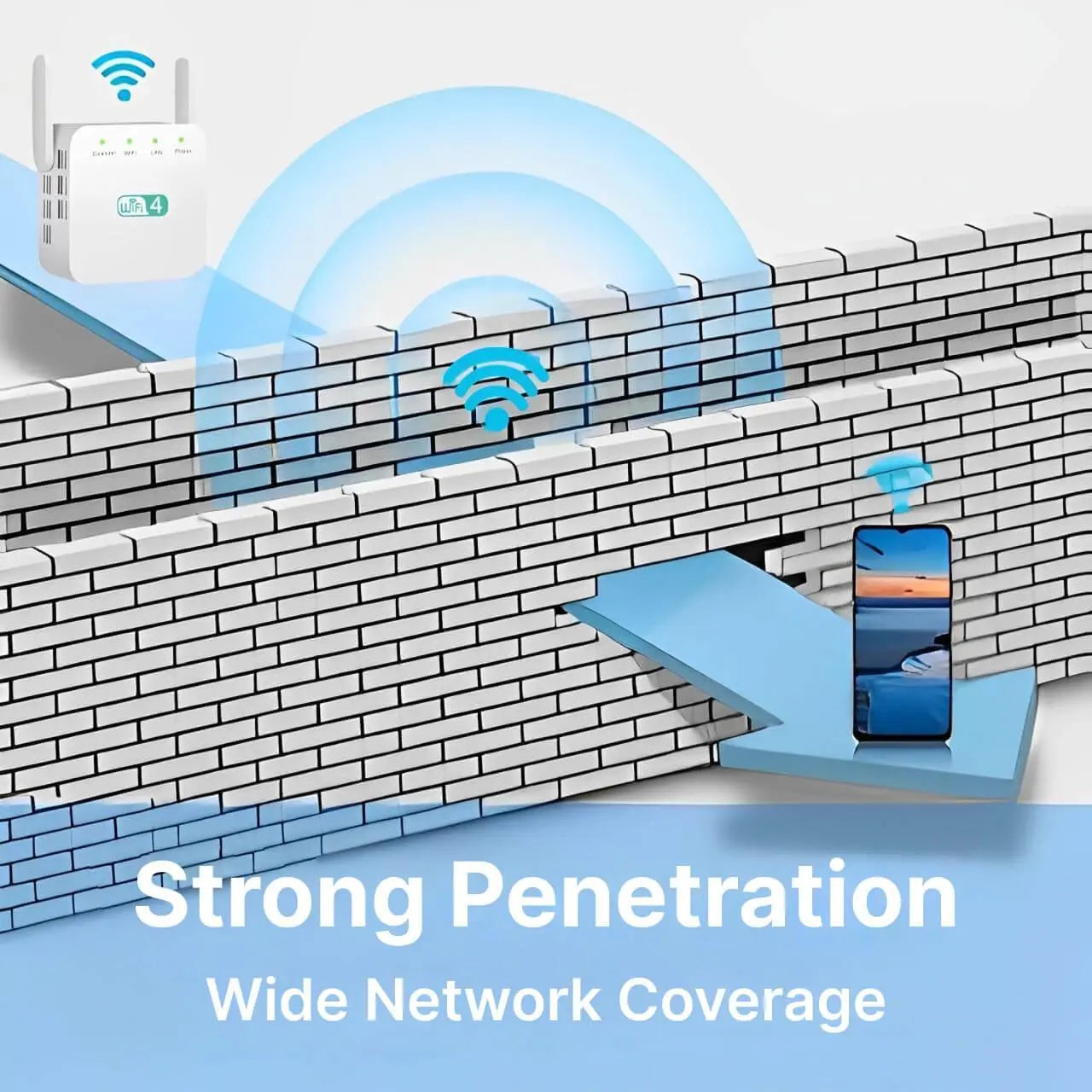 WiFi Range Extender with Dual-Band 2.4/5GHz and Gigabit Ethernet, Compact One-Touch Setup Veldora